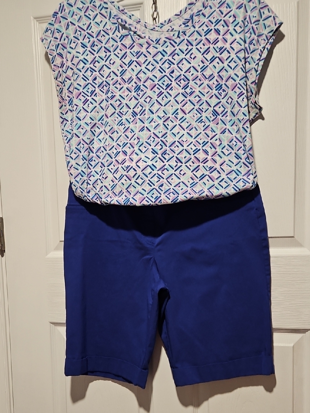 Ruby Rd. Blue Bermuda Shorts